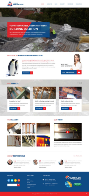 Web Design by pb for 4 seasons Home Insulation | Design: #6804228