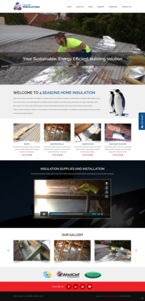 Web Design by pb for 4 seasons Home Insulation | Design: #6804230
