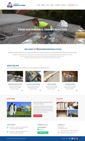 Web Design by pb for 4 seasons Home Insulation | Design: #6804237