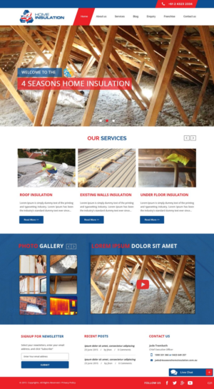 Web Design by pb for 4 seasons Home Insulation | Design: #6804243
