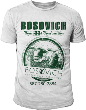Bosovich Concrete & Construction T-Shirt Design | Design de T-shirt par BABLEO