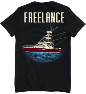 A colourful graphic to be printed on the back of my sport fishing teams t shirts.   | Design de T-shirt par BABLEO