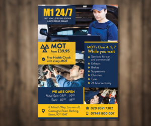 flyer for CAR REPAIR GARAGE 