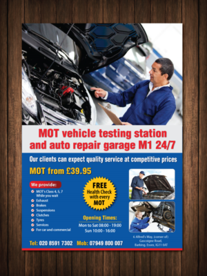 flyer for CAR REPAIR GARAGE  | Design de Flyer par meet007