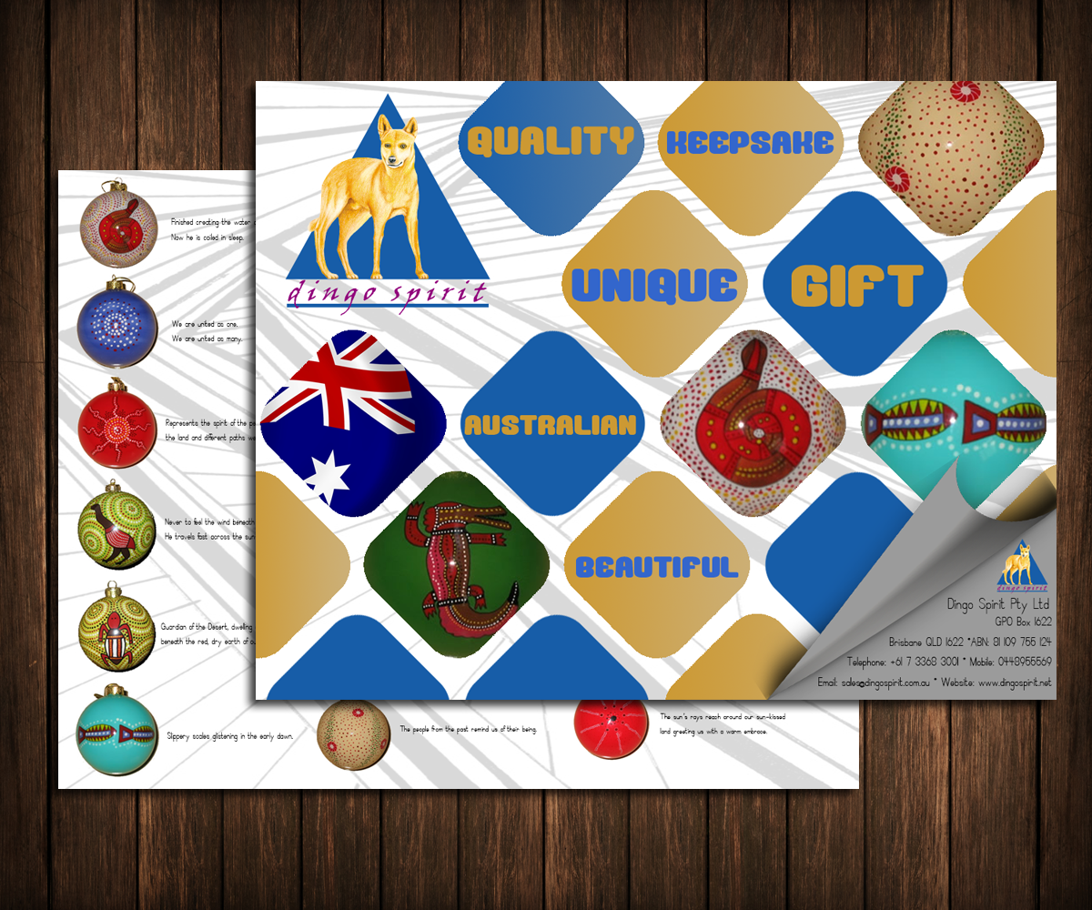 Brochure Design by harpcab for Dingo Spirit Pty Ltd | Design #1842215