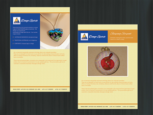 Brochure Design by roopaljain for Dingo Spirit Pty Ltd | Design: #1818380
