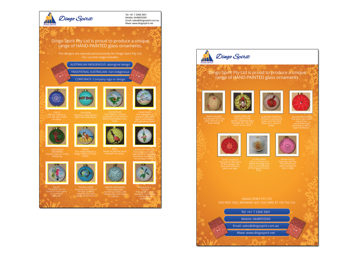 Brochure Design by roopaljain for Dingo Spirit Pty Ltd | Design #1829717