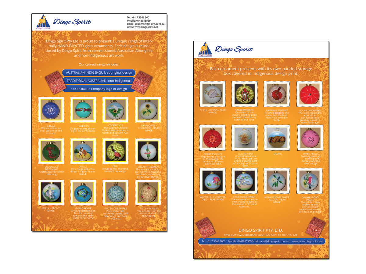 Brochure Design by roopaljain for Dingo Spirit Pty Ltd | Design #1850140