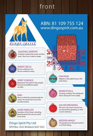 Brochure Design by Sbss for Dingo Spirit Pty Ltd | Design: #1804279