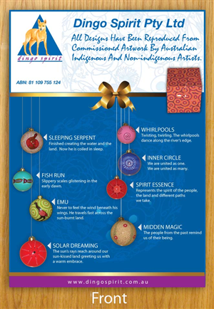 Need a brochure design for my business which sells Australian themed Christmas ornaments. | Diseño de Brochure por Sbss