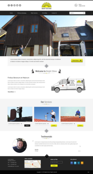 Web Design by pb for Bright and Shine  | Design: #6787479