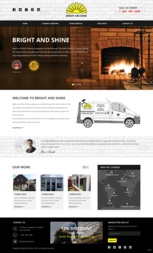 Web Design by pb for Bright and Shine  | Design: #6787480