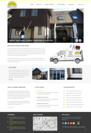 Web Design by pb for Bright and Shine  | Design: #6787482