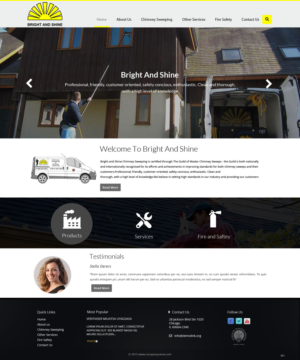 Web Design by pb for Bright and Shine  | Design: #6787483