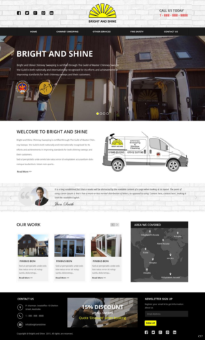 Web Design by pb for Bright and Shine  | Design: #6787484