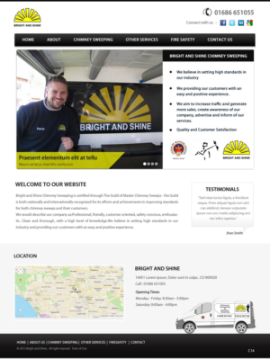 Web Design by pb for Bright and Shine  | Design #6787492