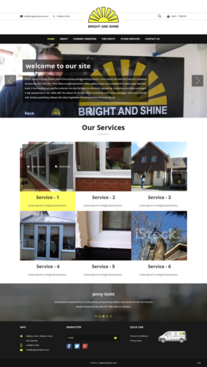 Web Design by pb for Bright and Shine  | Design: #6804276