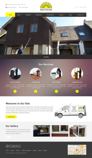 Web Design by pb for Bright and Shine  | Design: #6804277
