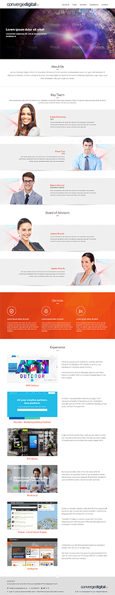 Web Design by RupalTechno for Converge Digital | Design #6830153