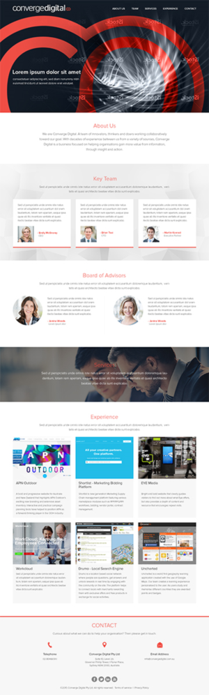 Web Design by RupalTechno for Converge Digital | Design: #6830317
