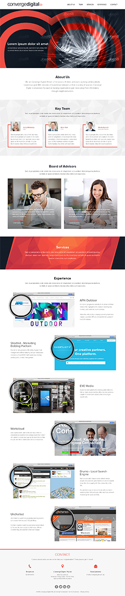 Web Design by RupalTechno for Converge Digital | Design: #6831099
