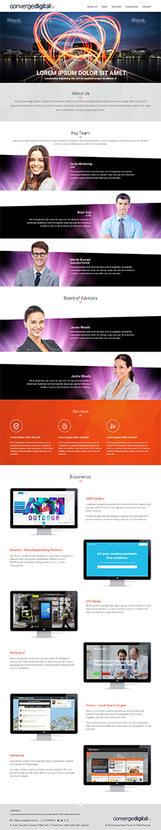 Web Design by RupalTechno for Converge Digital | Design: #6831185