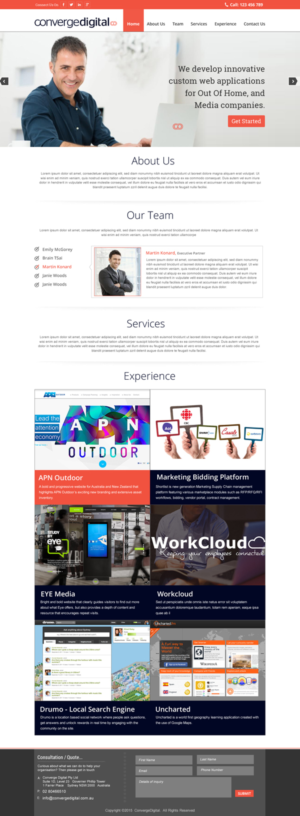 Web Design by harmi_199 for Converge Digital | Design: #6824440