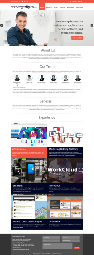 Web Design by harmi_199 for Converge Digital | Design: #6826308