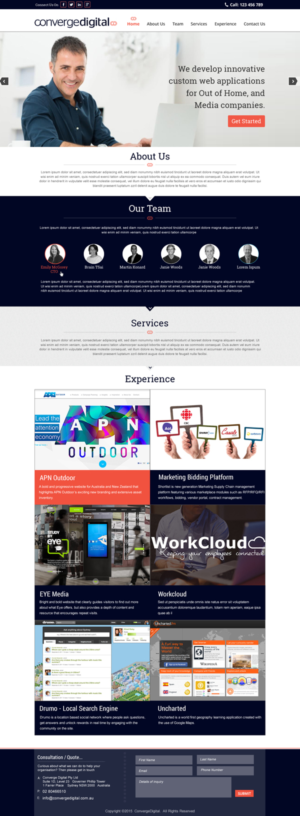 Web Design by harmi_199 for Converge Digital | Design: #6826518