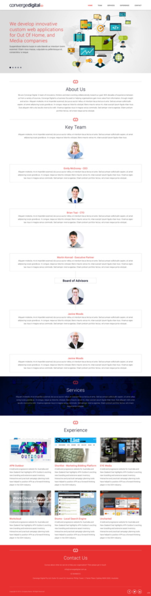 Web Design by pb for Converge Digital | Design #6787693