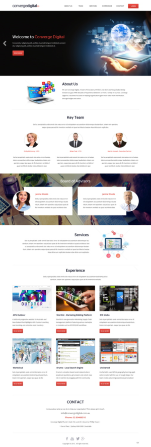 Web Design by pb for Converge Digital | Design: #6787698