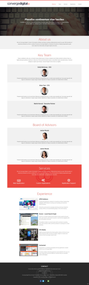Web Design by pb for Converge Digital | Design: #6787705