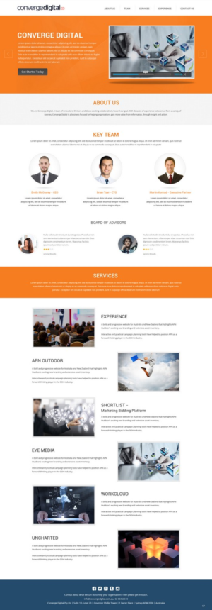 Web Design by pb for Converge Digital | Design: #6804288