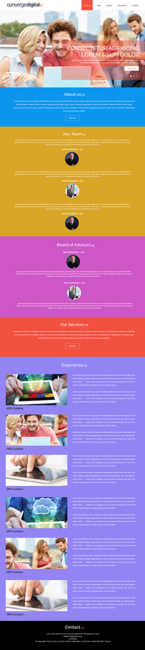 Web Design by Creations Box 2015 for Converge Digital | Design: #6813812