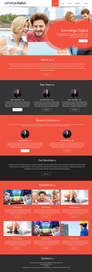 Web Design by Creations Box 2015 for Converge Digital | Design: #6813813