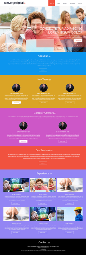Web Design by Creations Box 2015 for Converge Digital | Design: #6813814