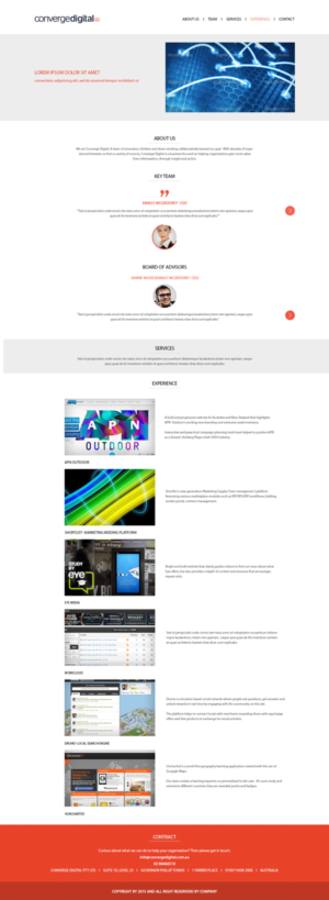 Web Design by Dabashes Adhikery for Converge Digital | Design: #6784502
