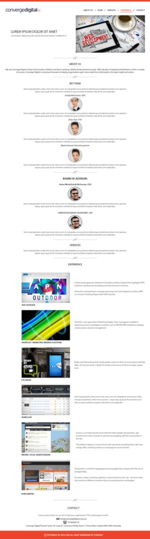 Web Design by Dabashes Adhikery for Converge Digital | Design: #6791597