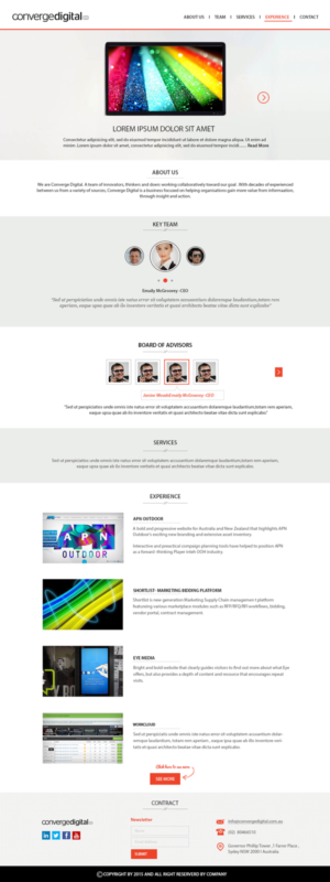 Web Design by Dabashes Adhikery for Converge Digital | Design: #6795407