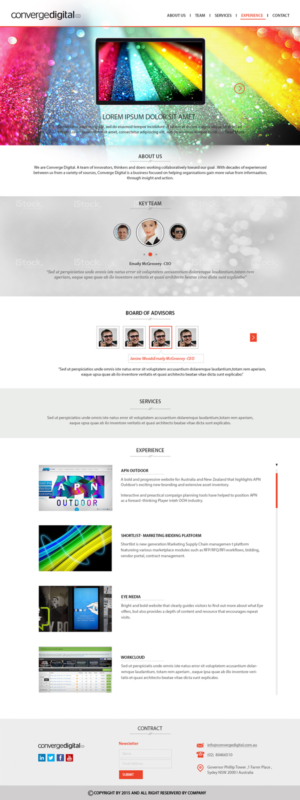 Web Design by Dabashes Adhikery for Converge Digital | Design: #6797916