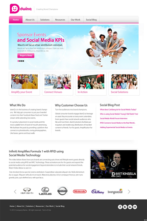 Design Wordpress par pb pour ODIN technologies | Design : #1758441