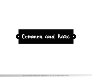 Logo Design by isabel paoli for Common and Rare | Design: #6779935