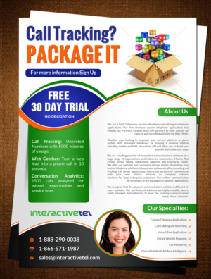 Flyer Design by creative.bugs for InterActiveTel | Design: #6838927