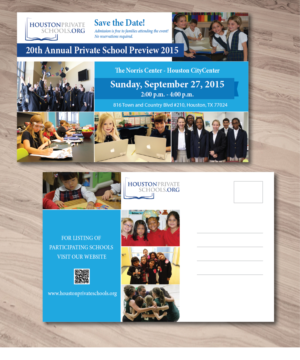 2015 Private School Preview Postcard | Postcard Design by alex989