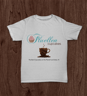 Fluellen Cupcakes T-shirt Design Project | T-shirt Design by Cyanide Design