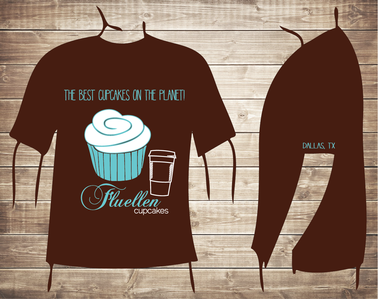 T-shirt Design by Kburks for Fluellen Cupcakes | Design #1787571