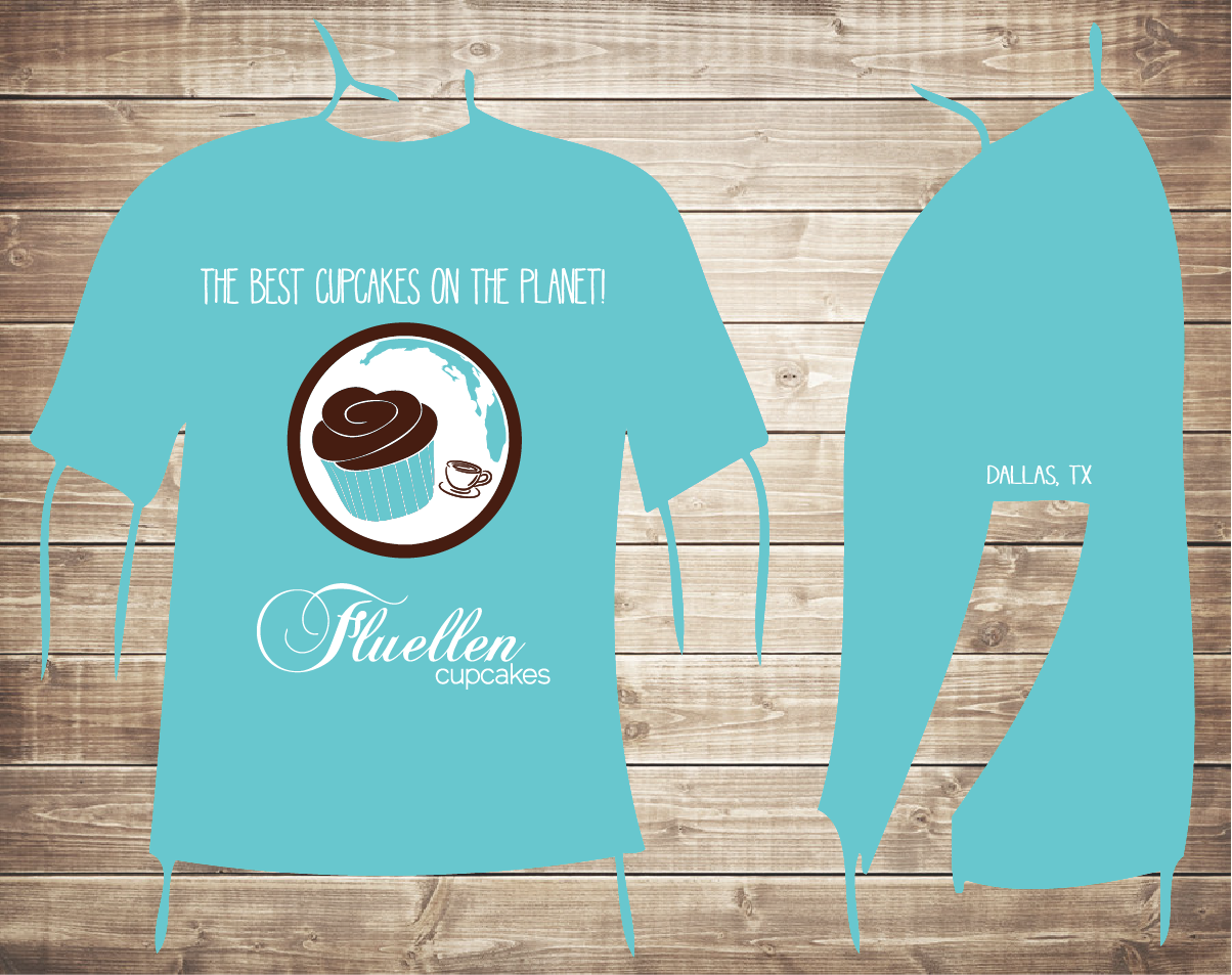 T-shirt Design by Kburks for Fluellen Cupcakes | Design #1790671