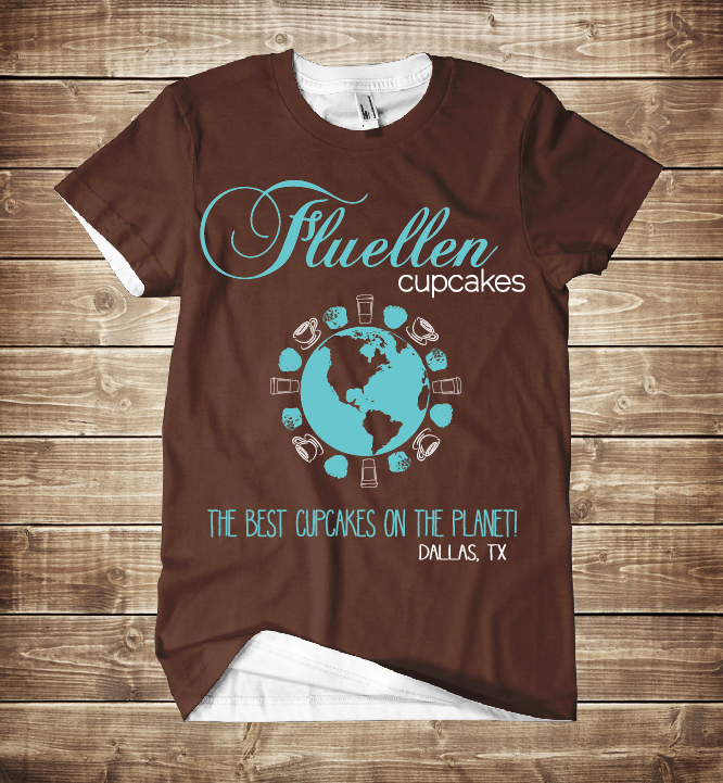 T-shirt Design by Kburks for Fluellen Cupcakes | Design #1801742
