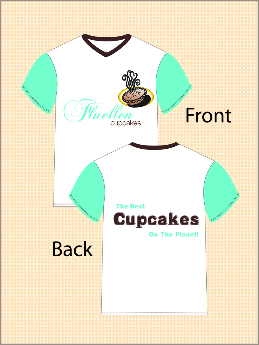 T-shirt Design by Faizan Ahmed for Fluellen Cupcakes | Design #1780749