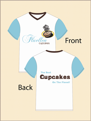T-shirt Design by Faizan Ahmed for Fluellen Cupcakes | Design: #1780749